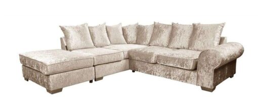 ROYAL CRUSHED VELVET CORNER SOFA