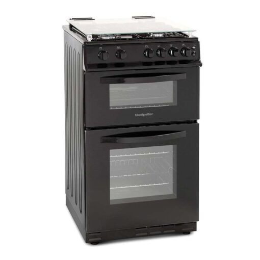 Montpellier MDG500LW/K/S 50cm Gas Cooker Double Oven
