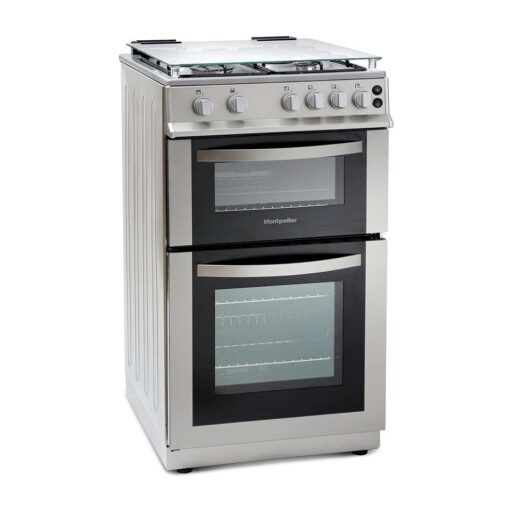Montpellier MDG500LW/K/S 50cm Gas Cooker Double Oven