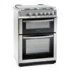 Montpellier MDG600LW/K/S 60cm Gas Cooker Double Oven