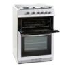 Montpellier MDG600LW/K/S 60cm Gas Cooker Double Oven