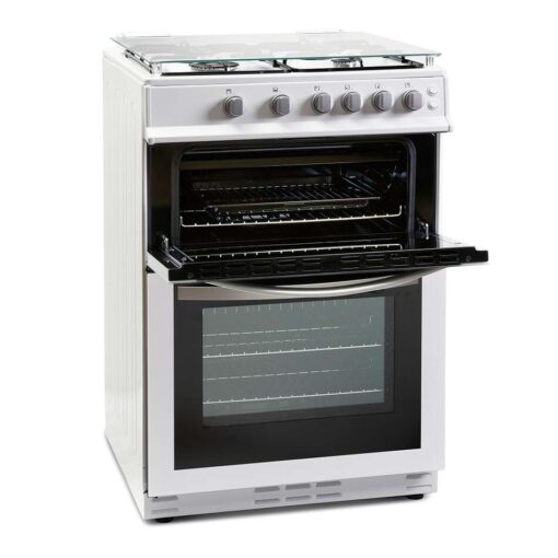 Montpellier MDG600LW/K/S 60cm Gas Cooker Double Oven