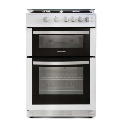 Montpellier MDG600LW/K/S 60cm Gas Cooker Double Oven
