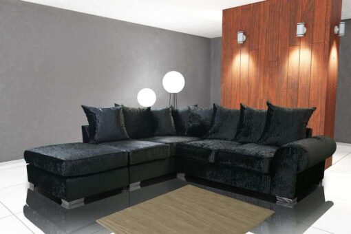 ROYAL CRUSHED VELVET CORNER SOFA